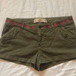 Hollister Army green shorts